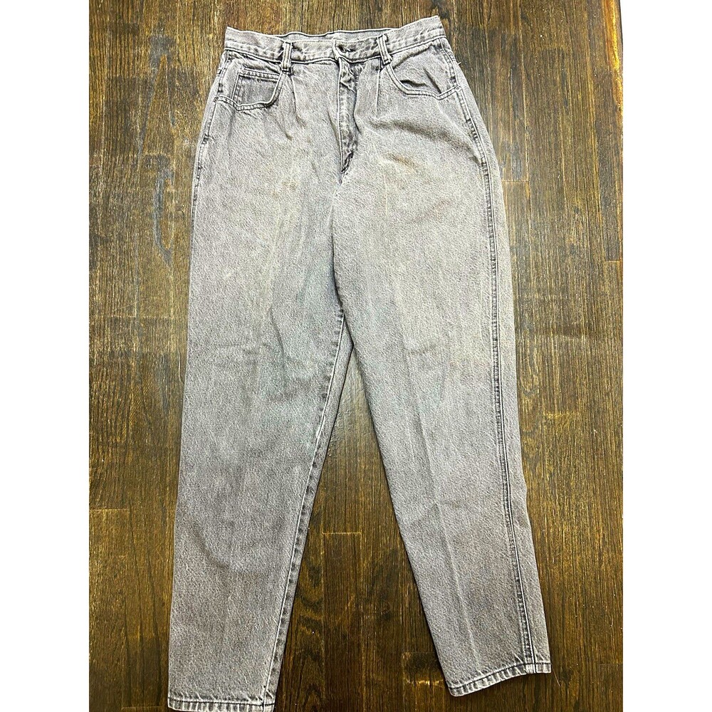 Vintage 90s Sierra West Gray Denim Mom Jeans High Rise Medium Wash 13 29X30